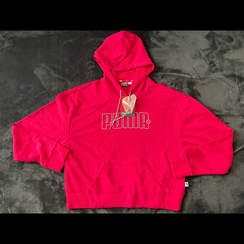 Brand New Puma Hooded Cropped Sweatshirt